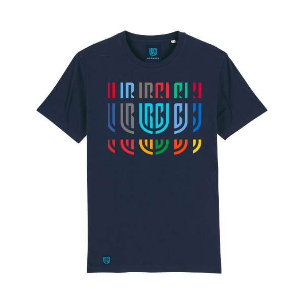 Multi-Coloured URC Logo Navy T-Shirt