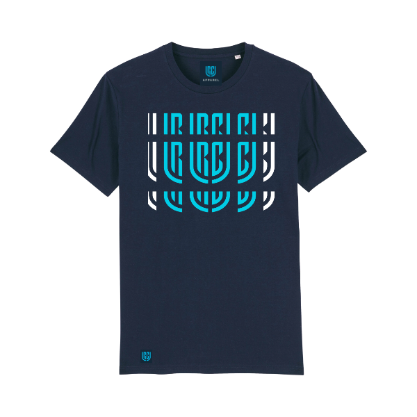 Turquoise Exploded URC Logo Navy T-Shirt