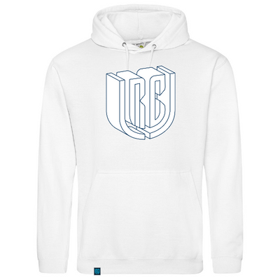 White URC Logo White Hoodie