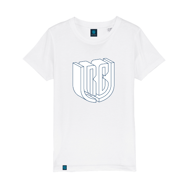 White URC Logo White Kids T-shirt