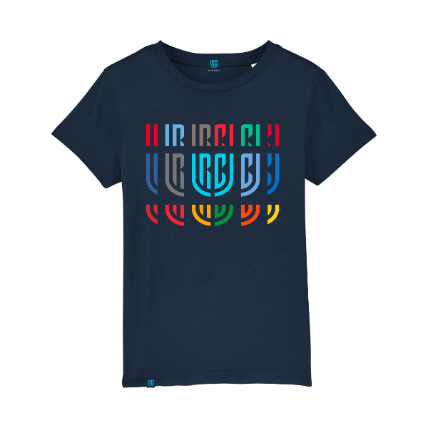 Multi-Coloured URC Logo Navy Kids T-Shirt