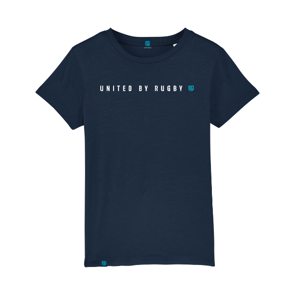 United By Rugby Logo Navy Kids T-Shirt