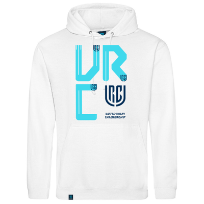 URC Letters Logo White Hoodie